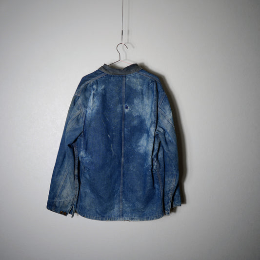 80-90s 星タグ USA製 デニム カーハート チョアジャケット ダック