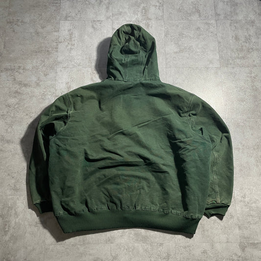 2000s Mexico Green Carhartt Active Jacket, Duck, Size 5XL, Made with USA Fabric