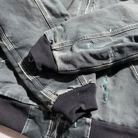 2000s Made in USA Black Carhartt Active Jacket, Duck Size L