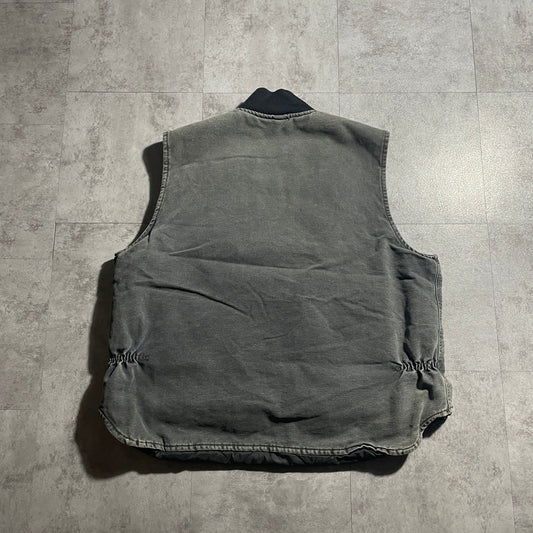2000s Made in USA Black Carhartt Vest Duck XXL (2L)