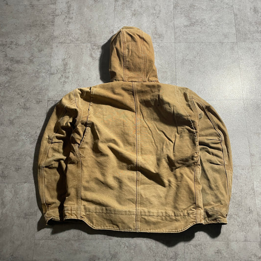 2000s Mexico Brown Carhartt Detroit Jacket, Duck Size L, Made with USA Fabric