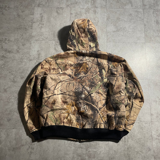 2000s Mexico Realtree Carhartt Active Jacket, Duck, Size L, Made with USA Fabric