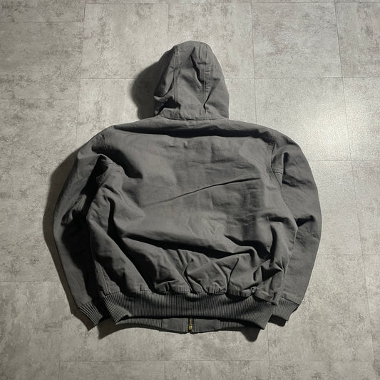 2000s Made in India Gray Carhartt Active Jacket, Cotton, Size L