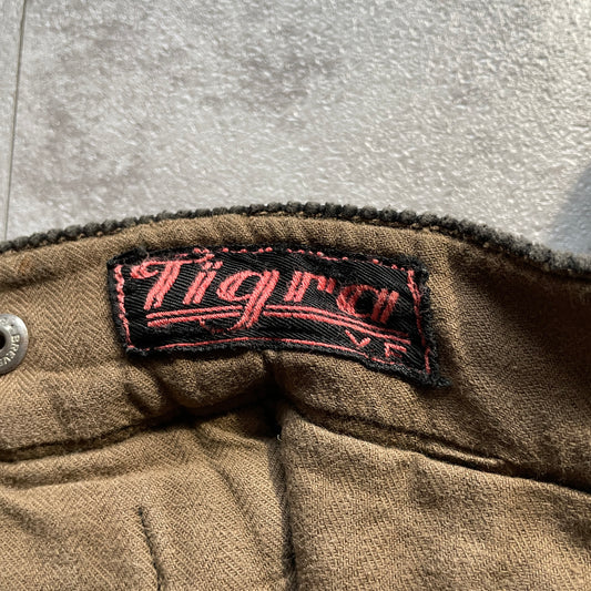 30s-40s Farmers Wide Ribbed Corduroy ,Black ,W35