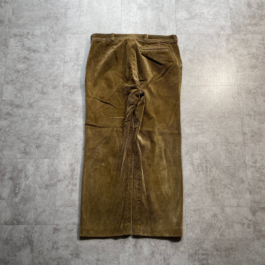 60s Farmers Wide Ribbed Corduroy, Brown, W37