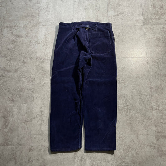 40s-50s Farmers Fine Ribbed Corduroy Navy ,W35