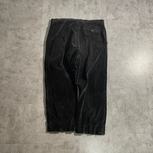 30s-40s Le Cedre Farmers Fine Ribbed Corduroy Black ,W38