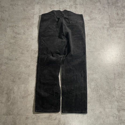 60s Farmers Fine Ribbed Corduroy Black W41