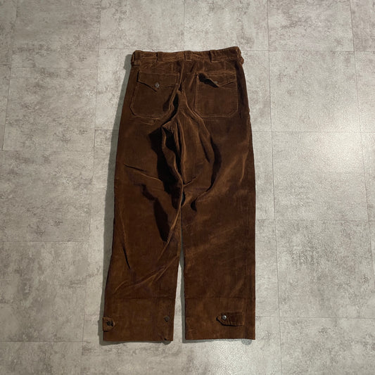 50s-60s M47 Sampling Farmers Fine Ribbed Corduroy Brown ,W30