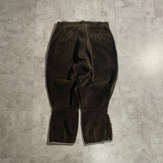 50s Farmers Wide Ribbed Corduroy, Brown ,W30