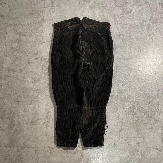 30s-40s Farmers Wide Ribbed Corduroy Brown ,W38