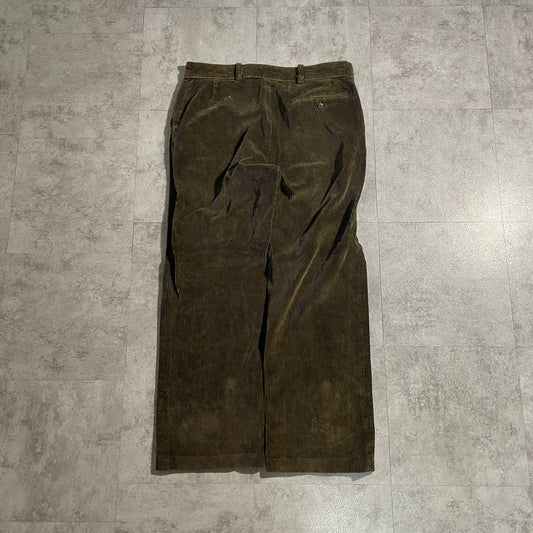 60s Farmers Fine Ribbed Corduroy Brown ,W35