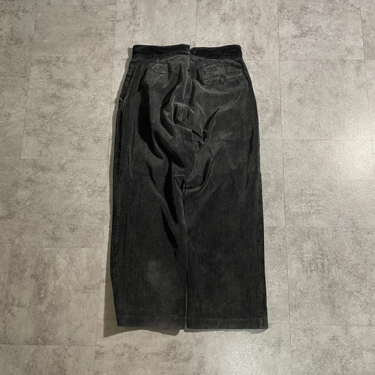 50s-60s Le Vetement De Force Farmers Wide Ribbed Corduroy in Black ,W34