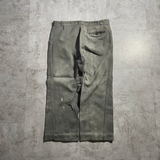 60s- PHENIX Farmers Cotton Pique Gray ,W35