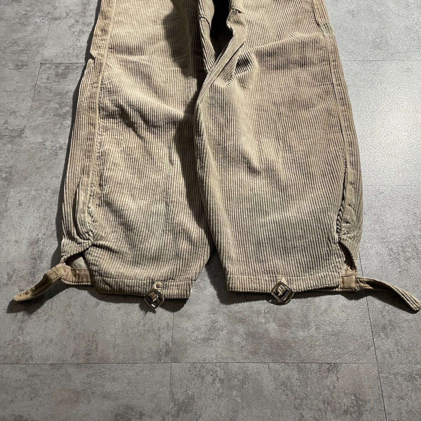 50s E.Kaiser Farmers Wide Ribbed Corduroy, Brown, W34