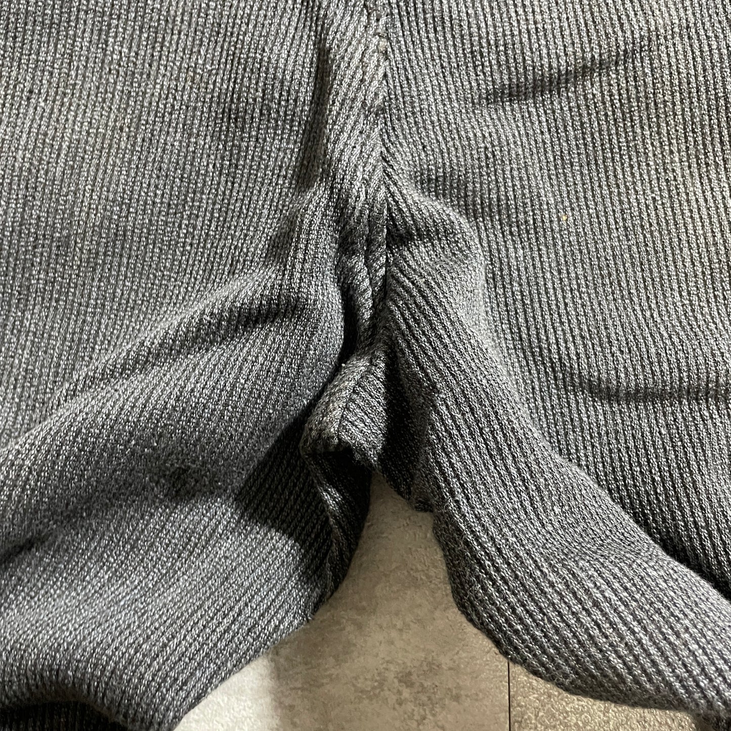 40s-50s Farmers Cotton Pique Gray W39