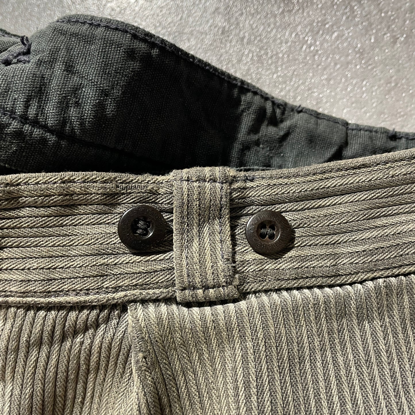 40s-50s Farmers Cotton Piqué Brown W35