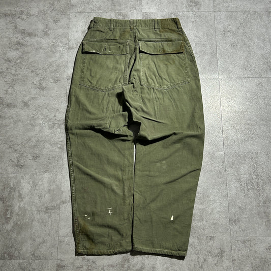 1970s US Army DPSC OG107 Baker Pants, Size 32 x 29 (W29, L26)