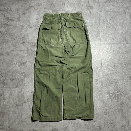 1960s US Army OG107 Baker Pants, Size 27 x 31 (W26 L24)