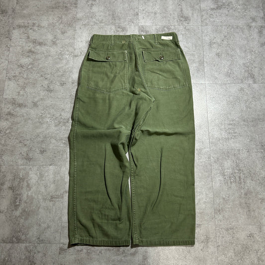 70s US Army OG107 Baker Pants, Size 34 x 29 (W33 L26)