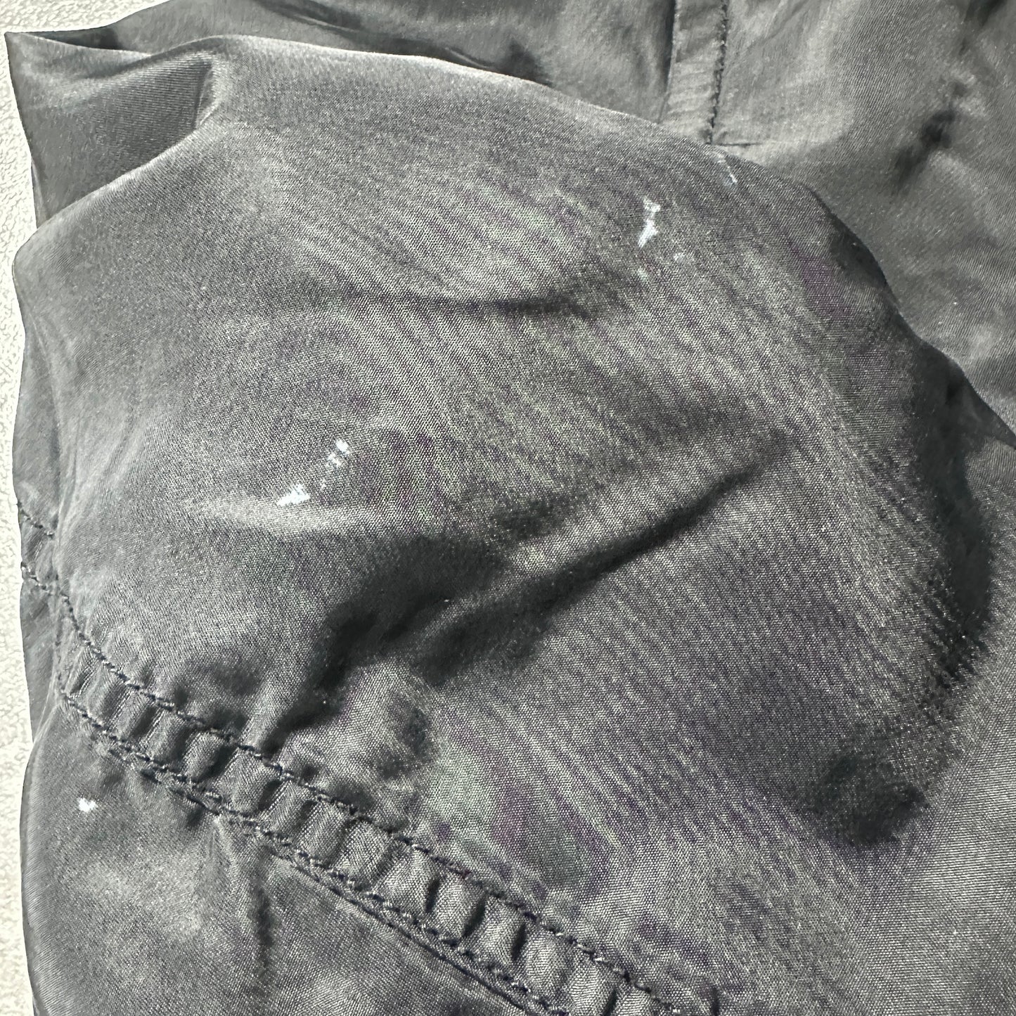 【希少個体】90s Polo Jeans MA-1 Flight Jacket "CONMAR ZIP" - Black