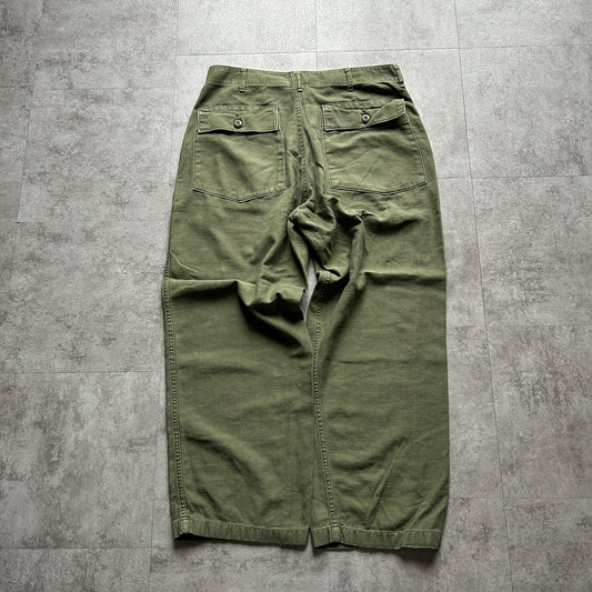 70s US Army OG107 baker pants 34×29