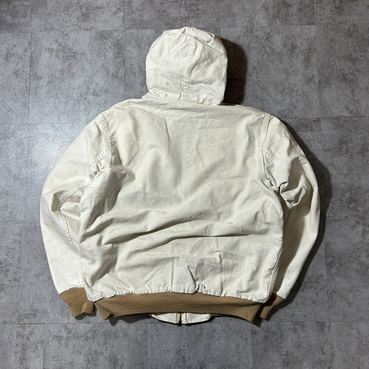 80-90s 星タグ USA製 ホワイト カーハート アクティブジャケット ダック