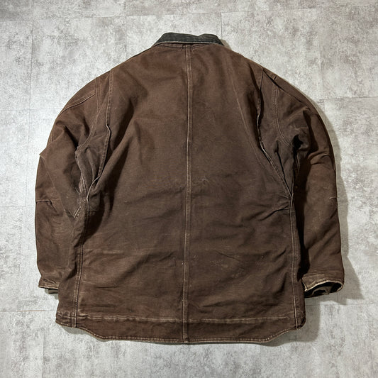 00s メキシコ製USA生地 ダークブラウン カーハート トラディショナルジャケット ダックXL