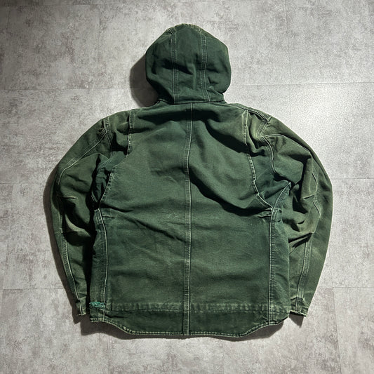 00s メキシコ USA生地製 グリーン カーハート アクティブジャケット ダックM