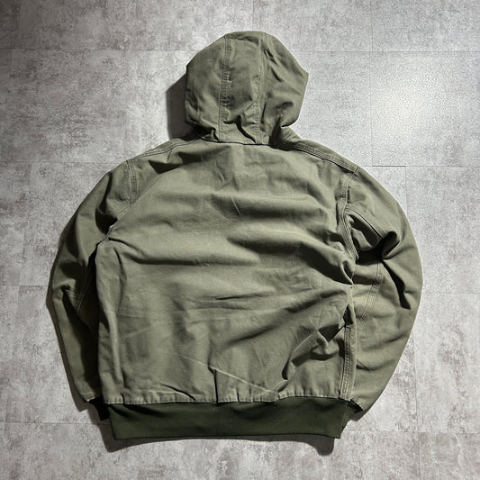 00s メキシコ製 モスグリーン カーハート アクティブジャケット ダックL