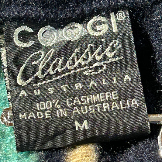 2000s COOGI 3D Knit Vest, Made in Australia, Size M, 100% Cashmere