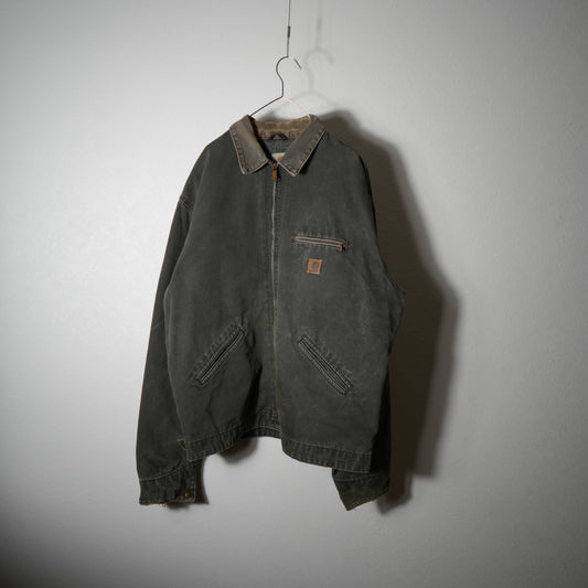 00s USA製 モスグリーン カーハート デトロイトジャケット ダック