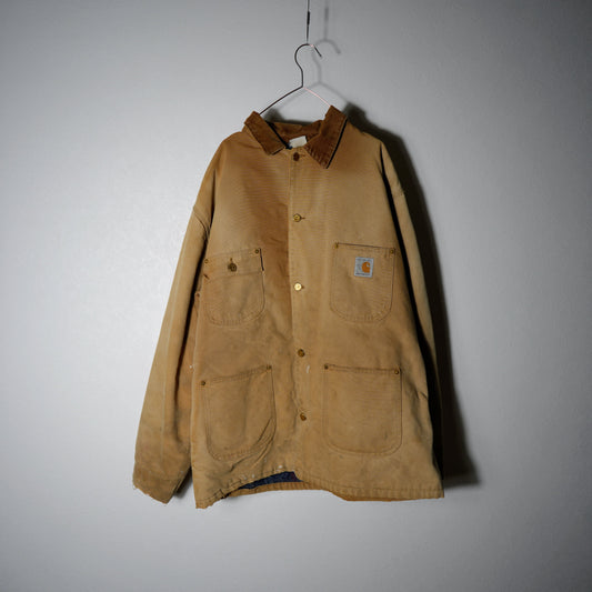 100周年 80-90s 星タグ USA製 ブラウン カーハート チョアジャケット ダック