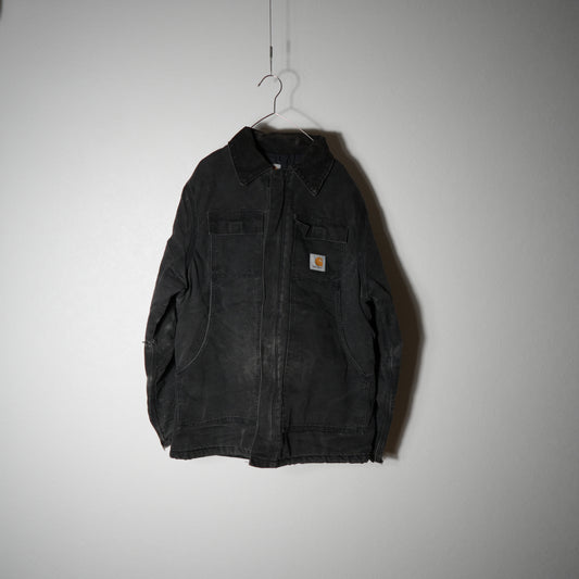80-90s 星タグ USA製 ブラック カーハート トラディショナルジャケット ダック