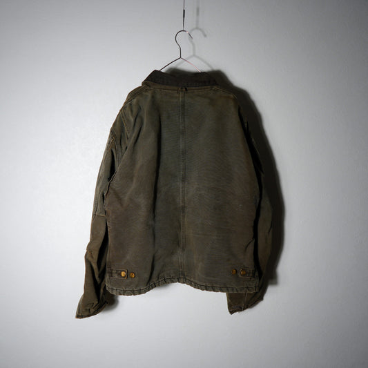 80-90s 星タグ USA製 ブラウン カーハート 短丈トラディショナル ダック