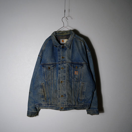 90s USA製 デニム カーハート デニムジャケット 4th ダックXL