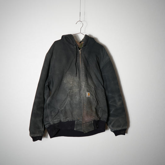 00s メキシコ製 ブラック カーハート アクティブジャケット ダックM