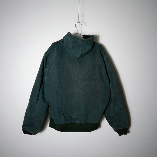80-90s 星タグ USA製 グリーン カーハート アクティブジャケット ダックL