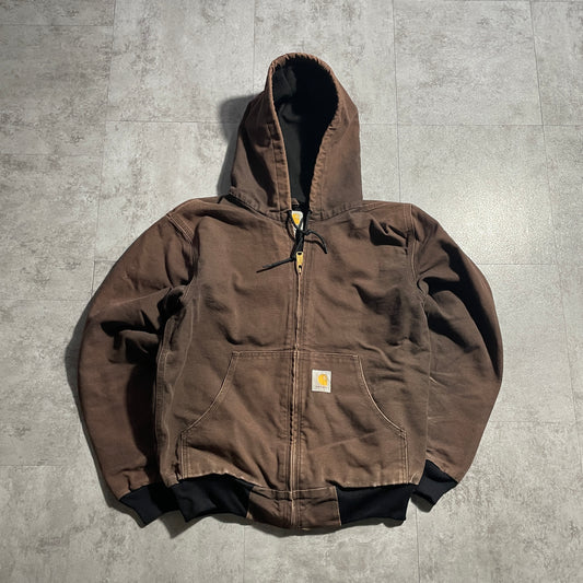 2000s Made in Mexico Brown Carhartt Active Jacket, Duck Medium