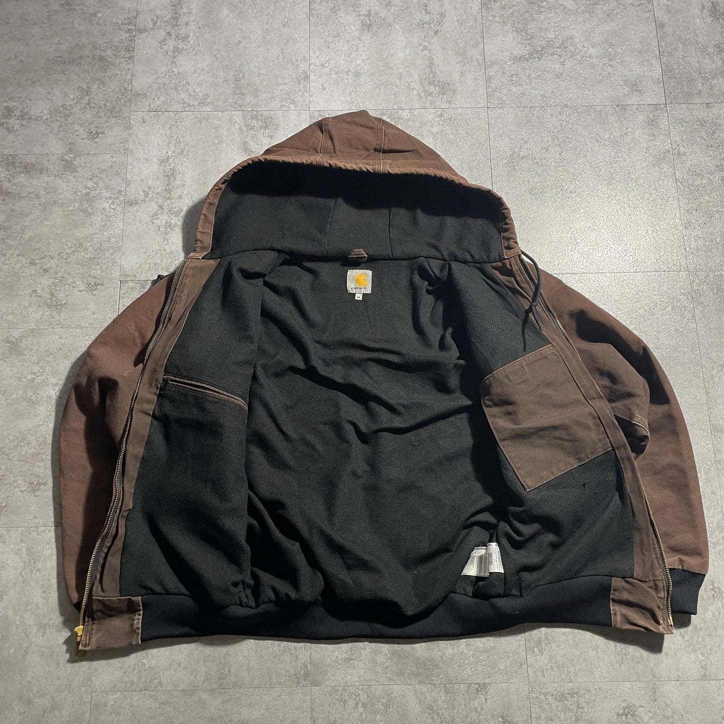 2000s Made in Mexico Brown Carhartt Active Jacket, Duck Medium