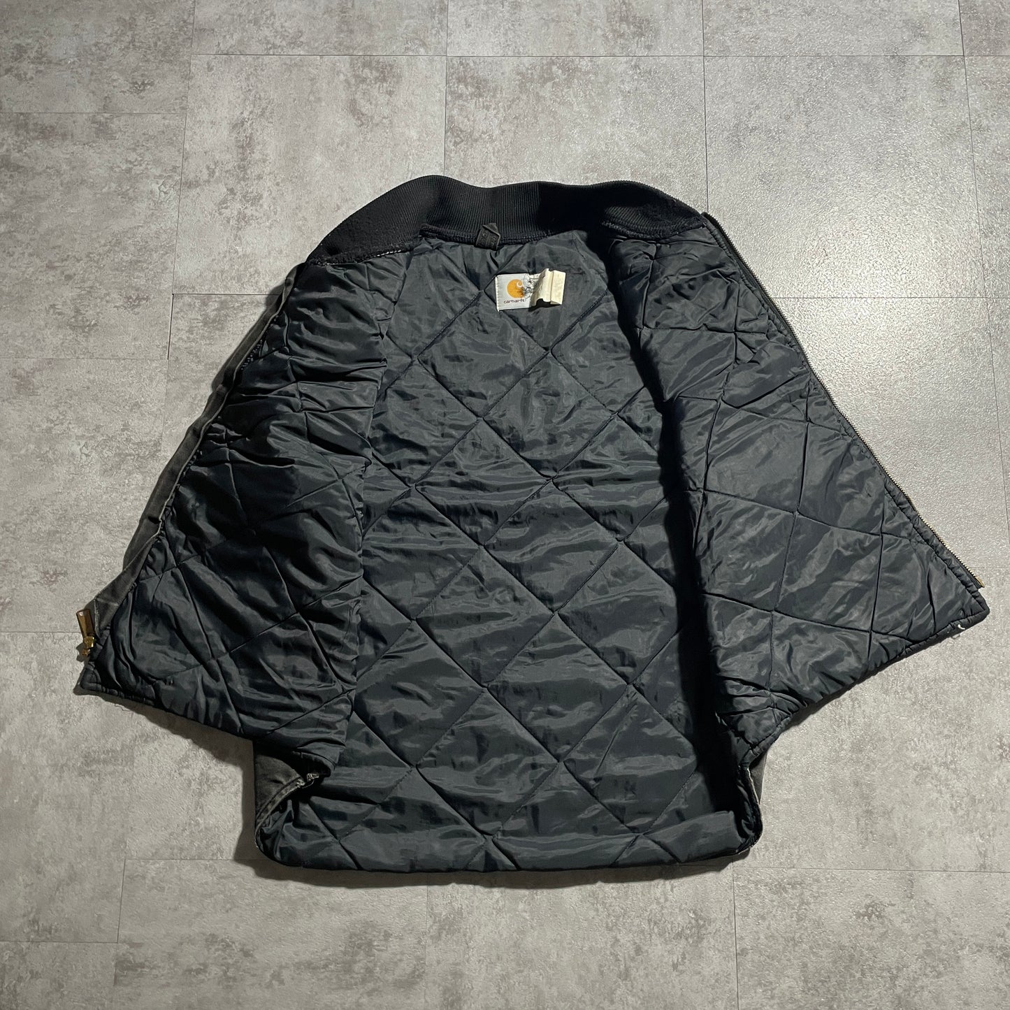 80s-90s Star Tag Made in USA Black Carhartt Vest Duck XL