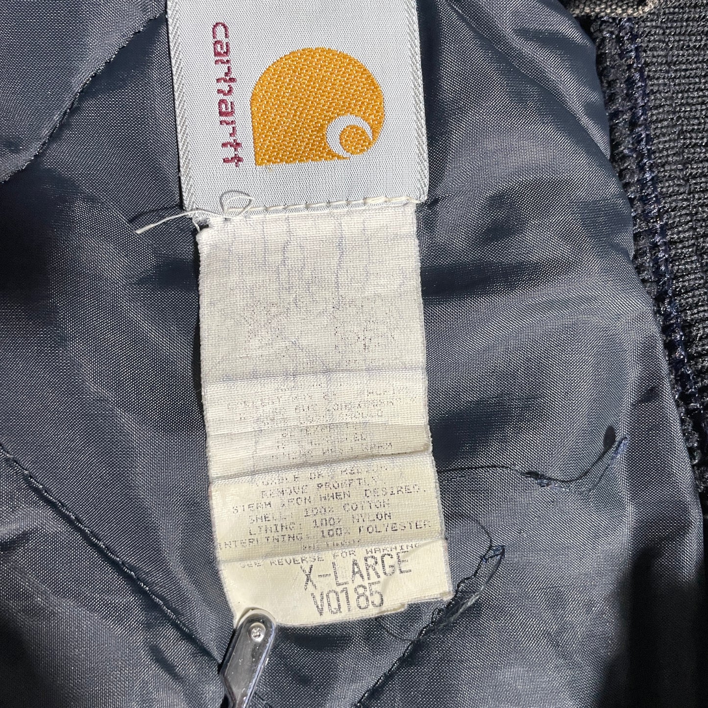 80s-90s Star Tag Made in USA Black Carhartt Vest Duck XL