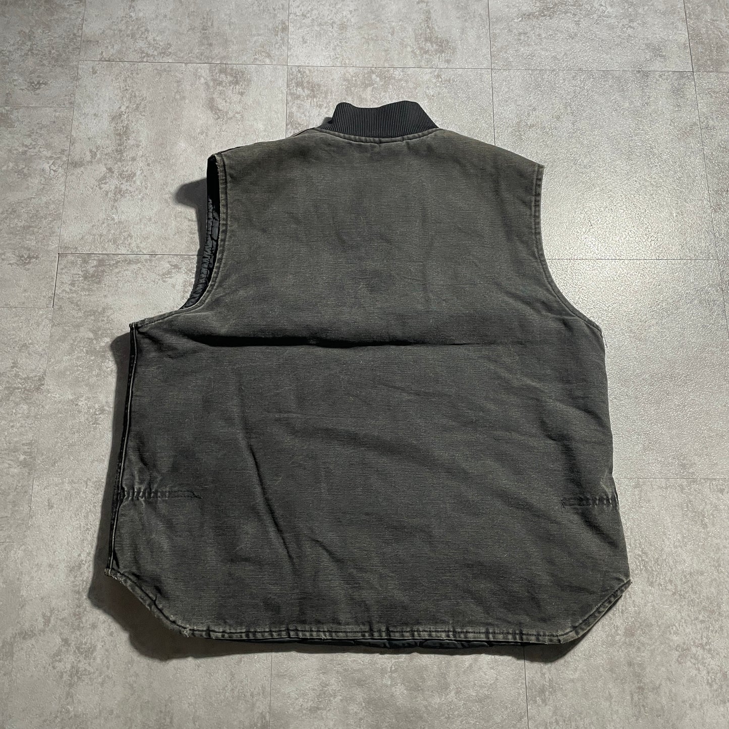 80s-90s Star Tag Made in USA Black Carhartt Vest Duck XL