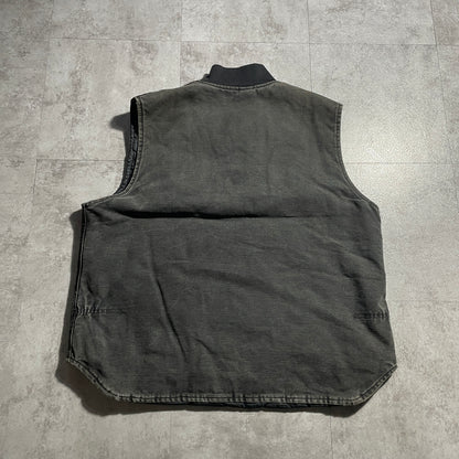 80s-90s Star Tag Made in USA Black Carhartt Vest Duck XL