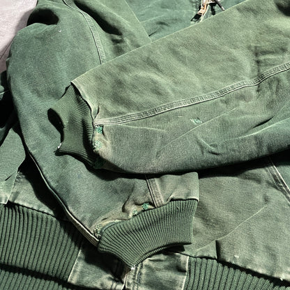 2000s Mexico Green Carhartt Active Jacket, Duck, Size 5XL, Made with USA Fabric