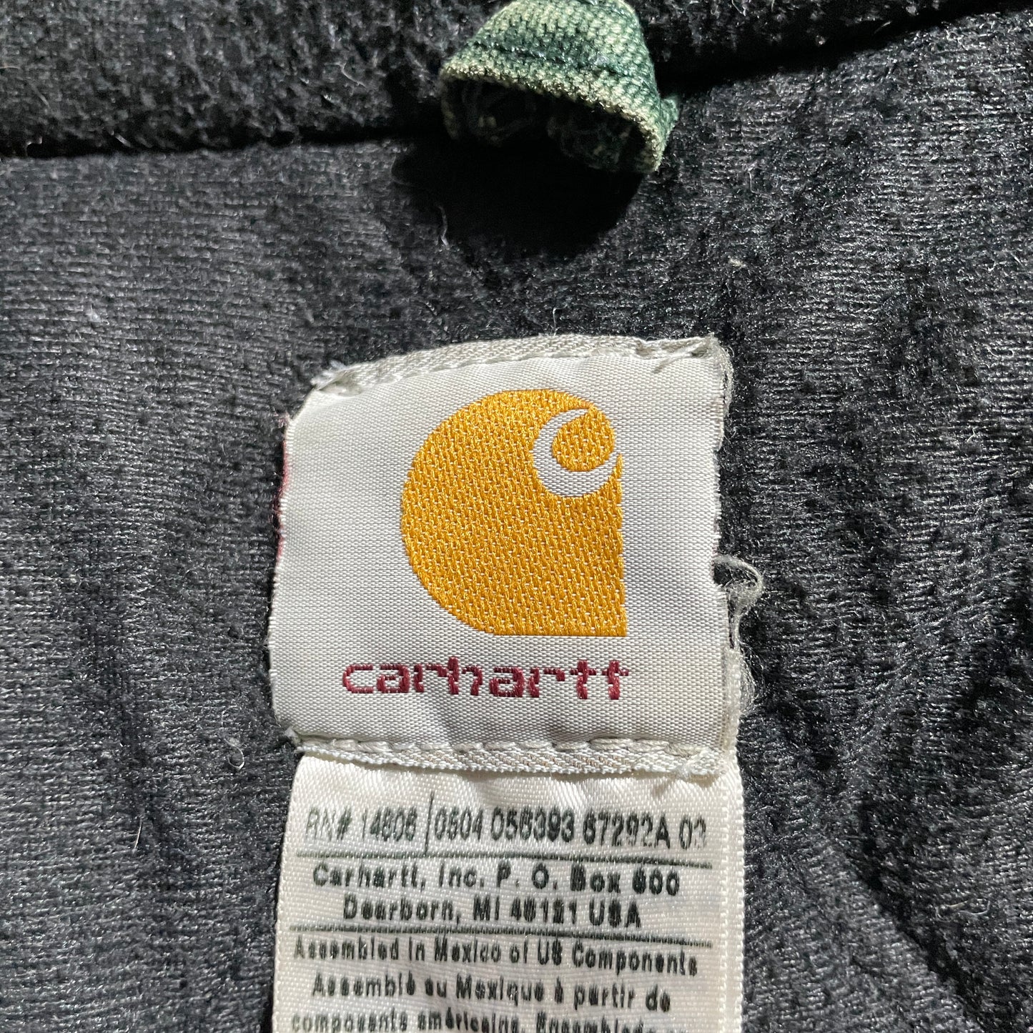 2000s Mexico Green Carhartt Active Jacket, Duck, Size 5XL, Made with USA Fabric
