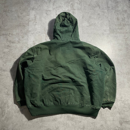 2000s Mexico Green Carhartt Active Jacket, Duck, Size 5XL, Made with USA Fabric