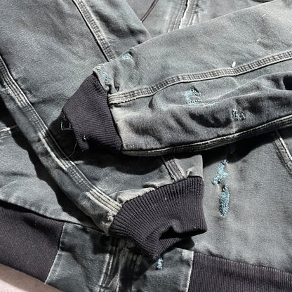 2000s Made in USA Black Carhartt Active Jacket, Duck Size L