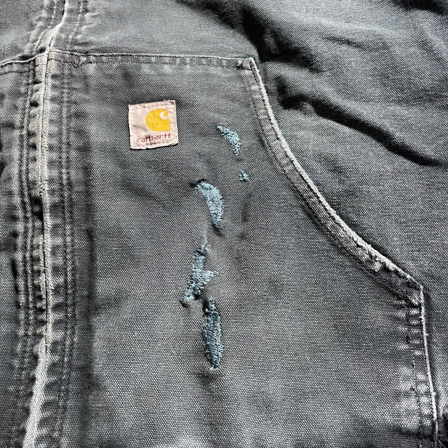 2000s Made in USA Black Carhartt Active Jacket, Duck Size L