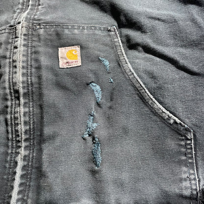 2000s Made in USA Black Carhartt Active Jacket, Duck Size L